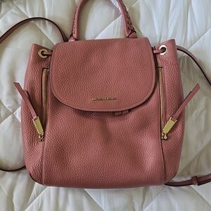 Michael Kors Rose Leather Backpack BNWT $448
